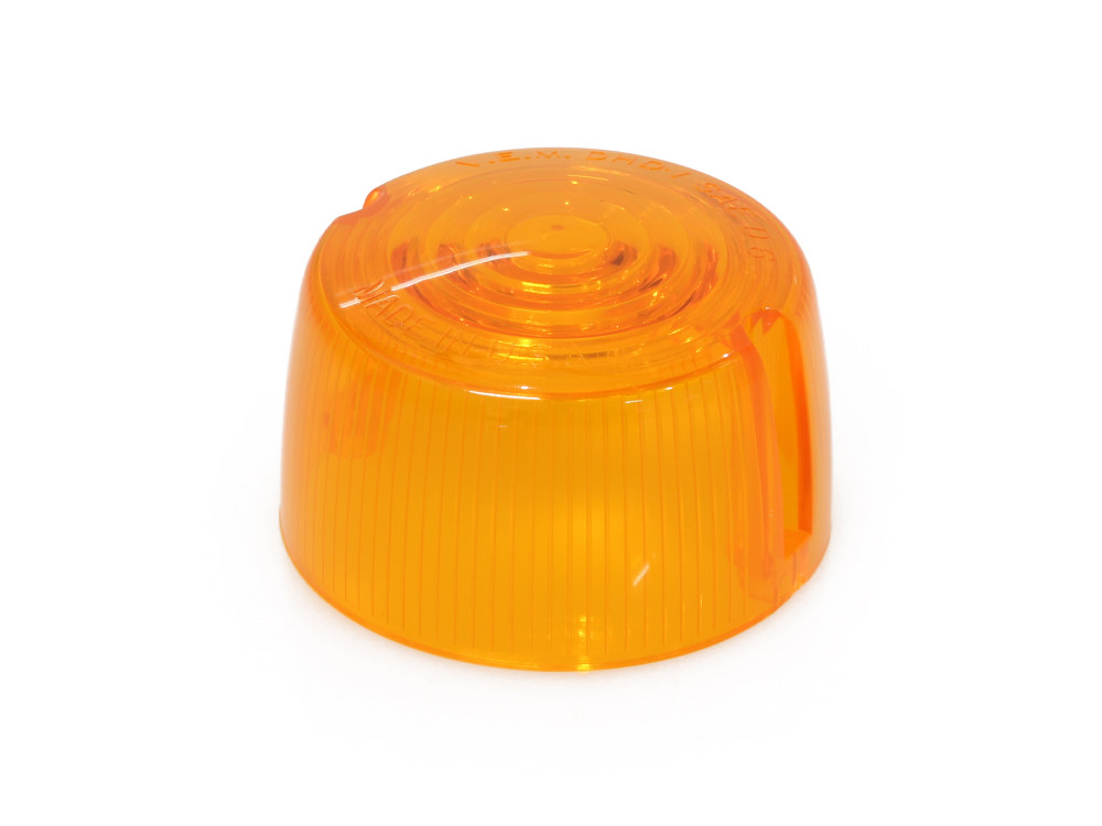 Turn Signal Lens - Amber. Fits FX, FXR & Sportster 1973-1985.