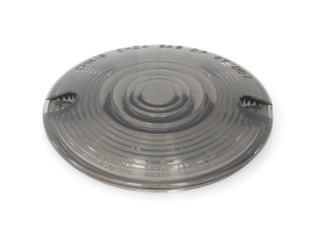 Turn Signal Lens - Smoke. Fits FL Softail 1986-2017, Road King 1993-2017 & Most Touring 1986-2007