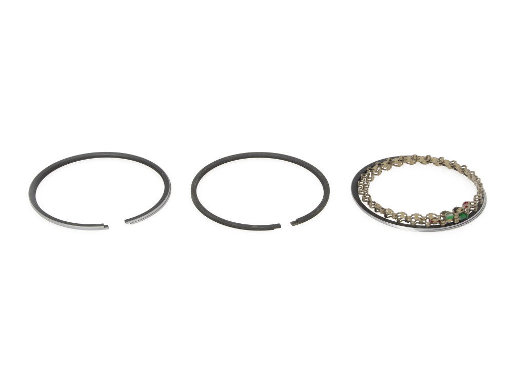 +.020in. Oversize Cast Piston Rings. Fits 80ci/1340cc Big Twin Shovel 1978-1984.