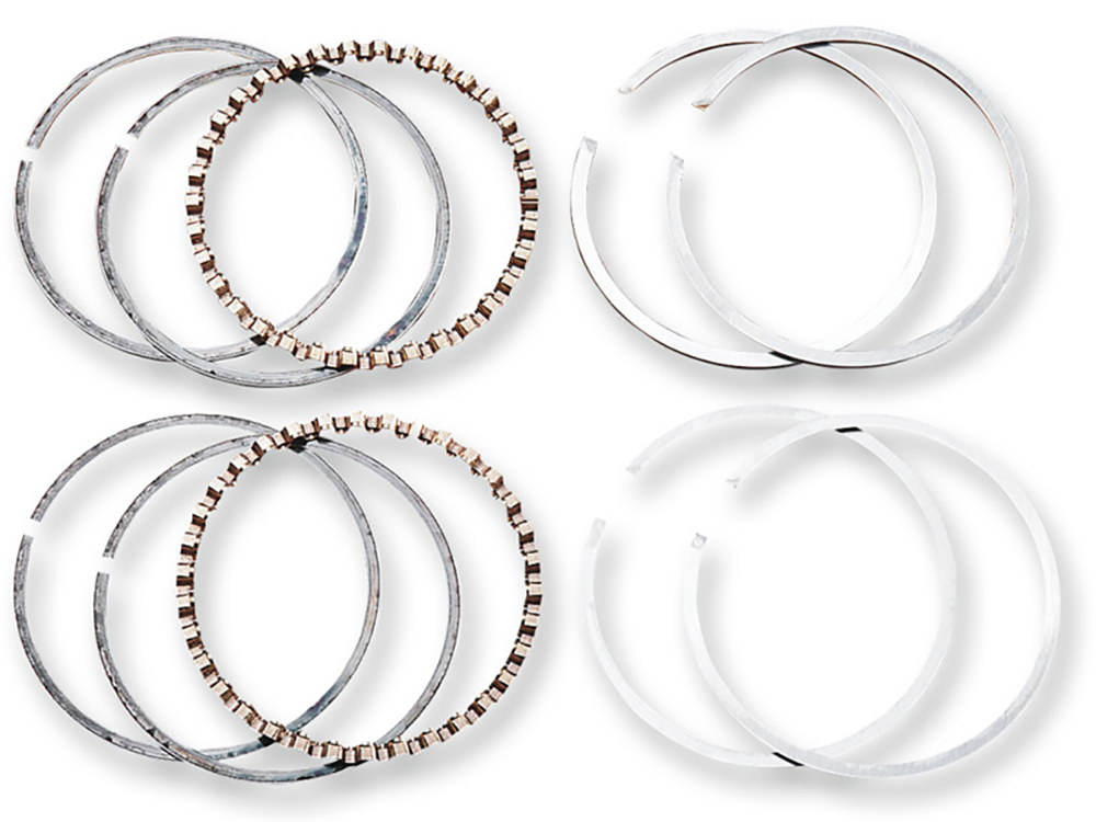 +.010in. Oversize Piston Rings. Fits 95ci & 103ci Twin Cam 1999-2017.