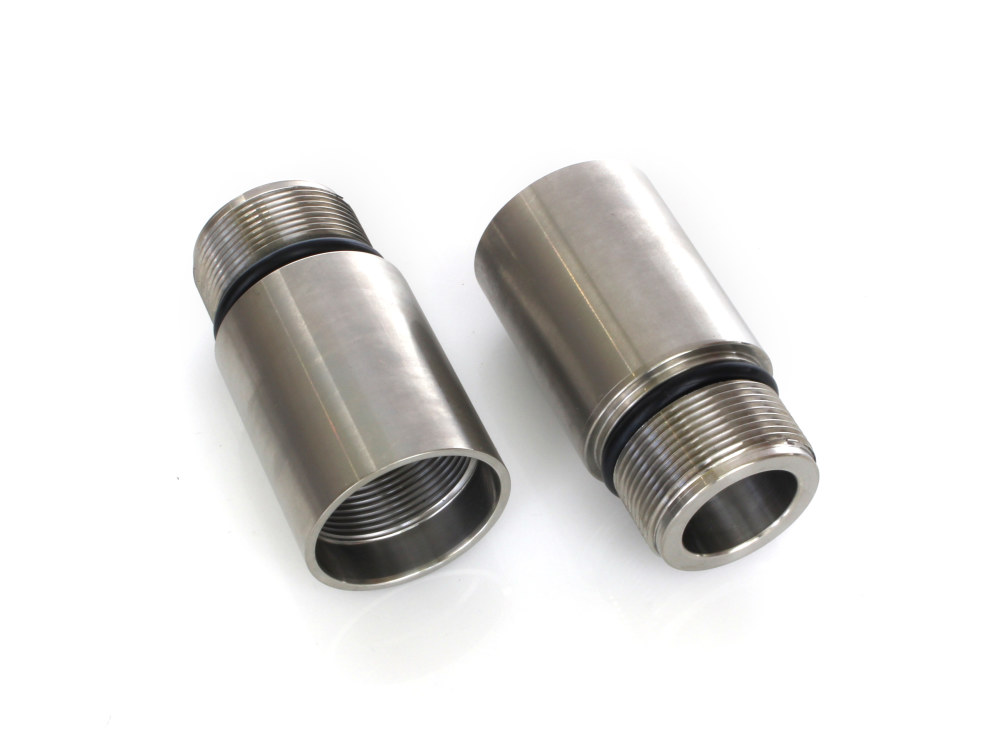 39mm Fork Tube 2in. Extension Kit - Stainless Steel. Fits Dyna 1991-2005, FXR 1987-1994 & Most Sportster 1987-2021