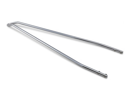 30in. Tall Attitude Stick Sissy Bar Upright - Chrome. Fits 6.88in. - 8.75in. Wide Side Plates.