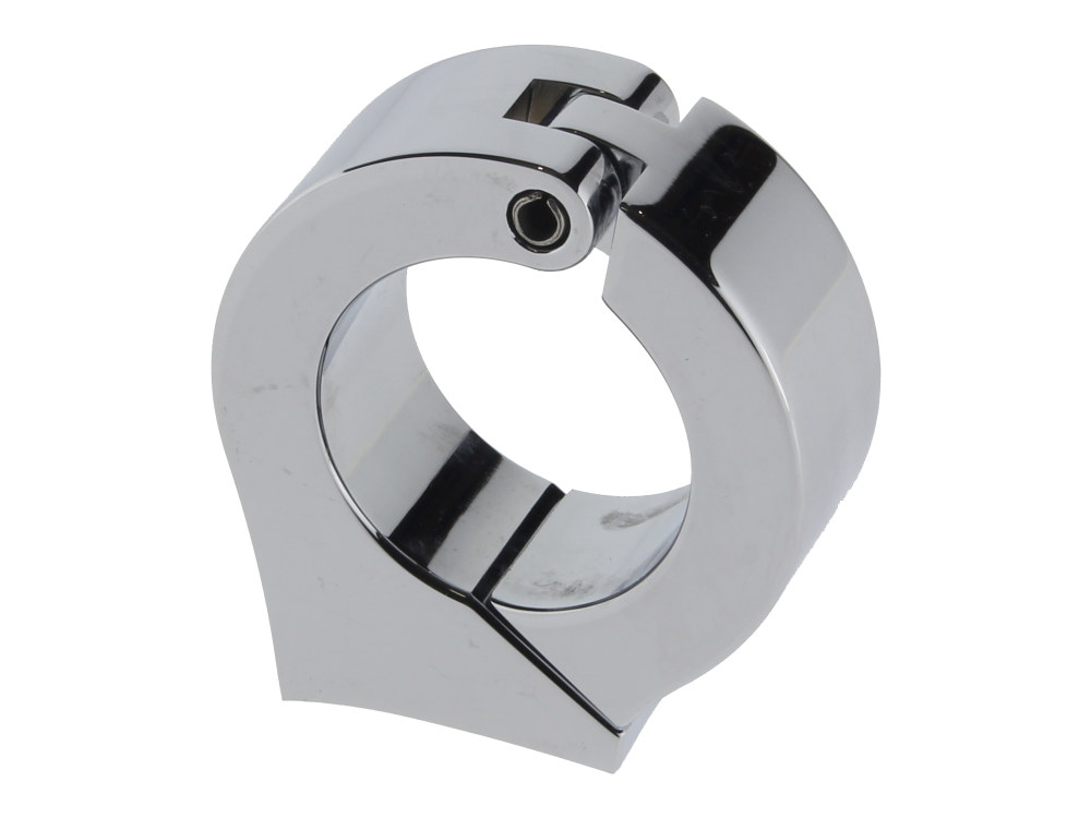 Cup Mounting Bracket - Chrome. Fits 1-1/4in. Diameter Handlebars using Dakota 3-3/8in. Gauge Cup.