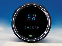 3-3/8in. Round Performance Style KPH Speedometer.
