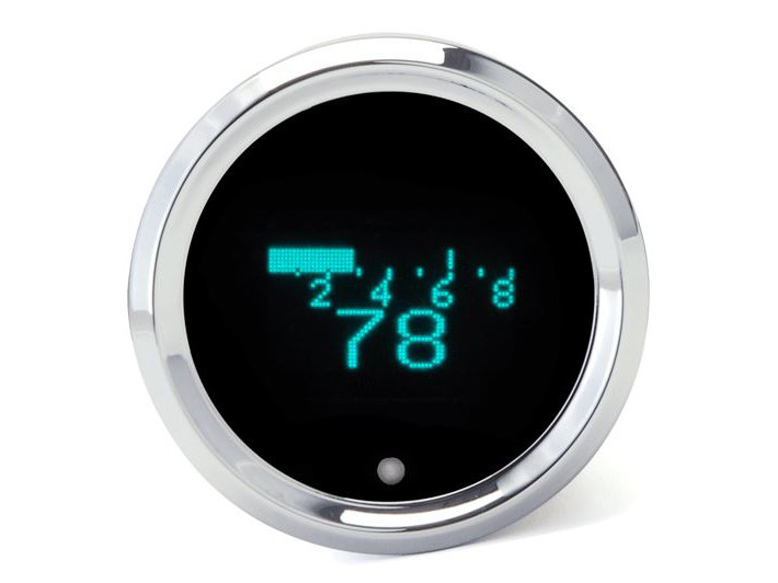 2-1/16in. Round Style KPH Speedometer with Tachometer & Indicators.
