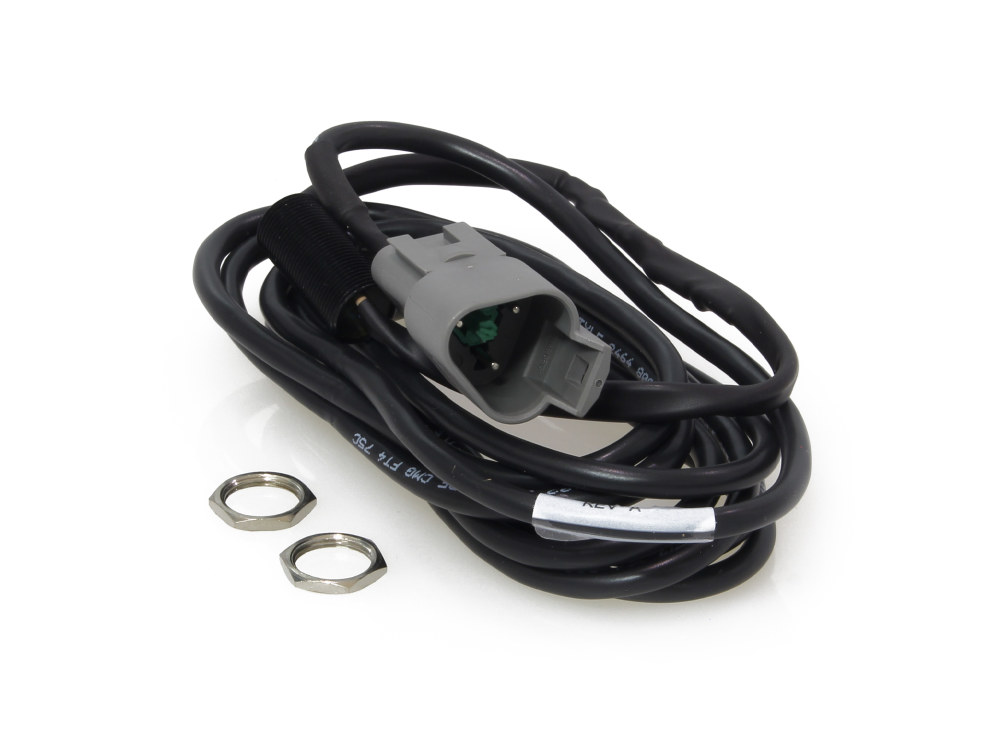 Universal Inductive Rear Wheel Speed Sensor – Polished. Clamps Around Axle Spacer.
