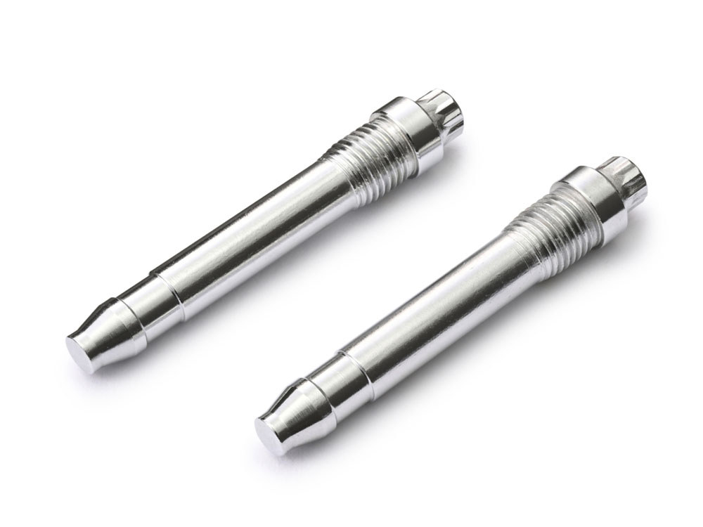 Brake Caliper Pin Kit - Chrome. Fits Front & Rear Big Twin & Sportster 2000-2007 & V-Rod 2002-2005.