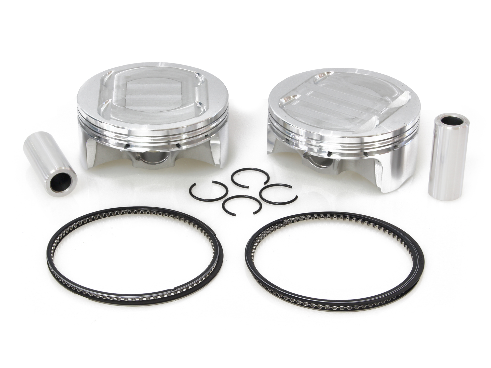 Rollies Speed Shop 128ci Big Bore Kit with Highlighted Fins - Black. Includes CP Carrillo 11.5:1 Compression Piston Kit. Fits Milwaukee-Eight 2017up 114ci or 117ci Engine
