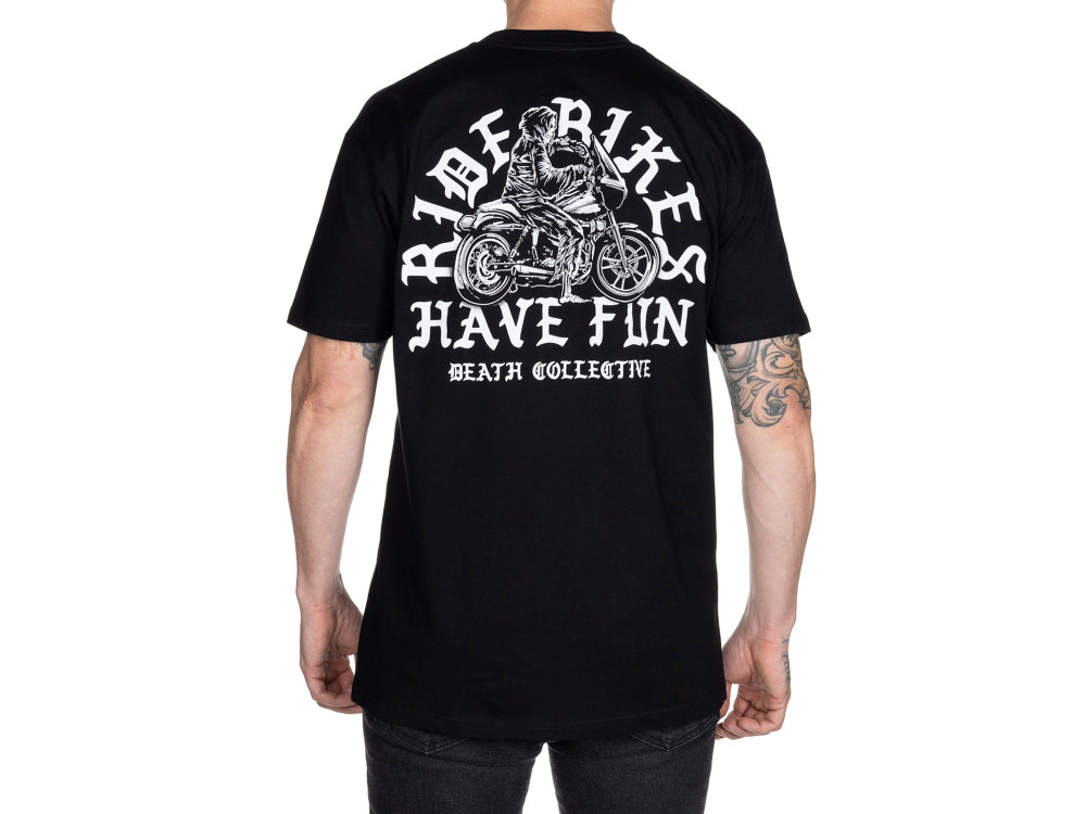 Death Collective Have Fun T-Shirt – Black. Medium