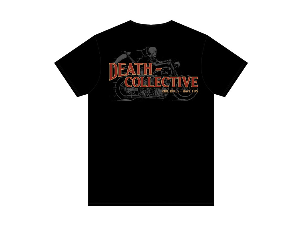 Death Collective History T-Shirt – Black. Medium