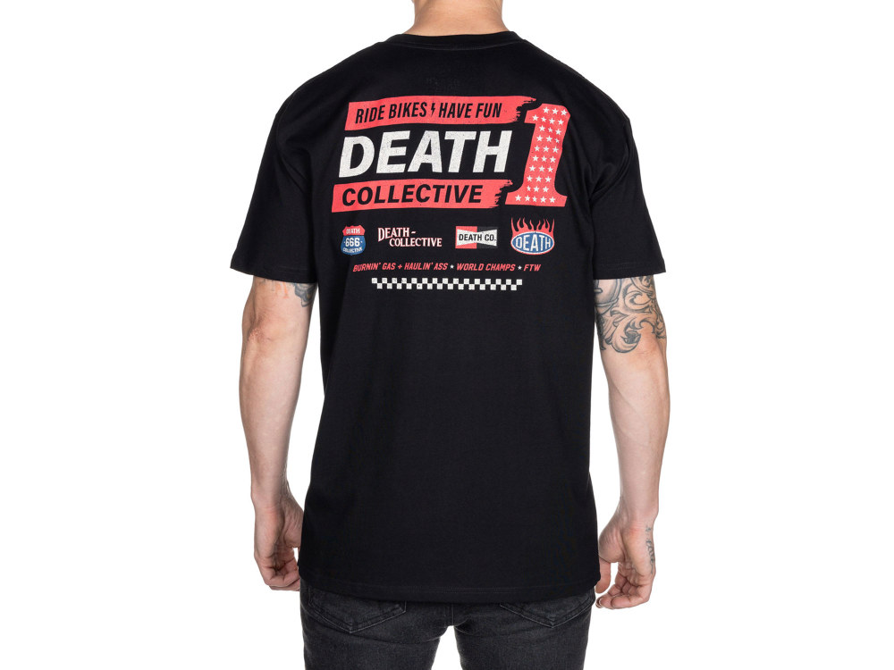 Death Collective Horsepower T-Shirt – Black. X-Large