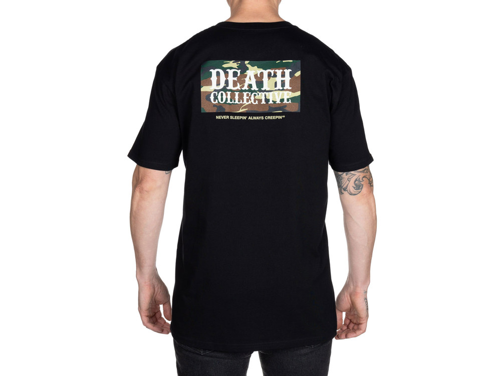 Death Collective Invisible T-Shirt – Black. Large