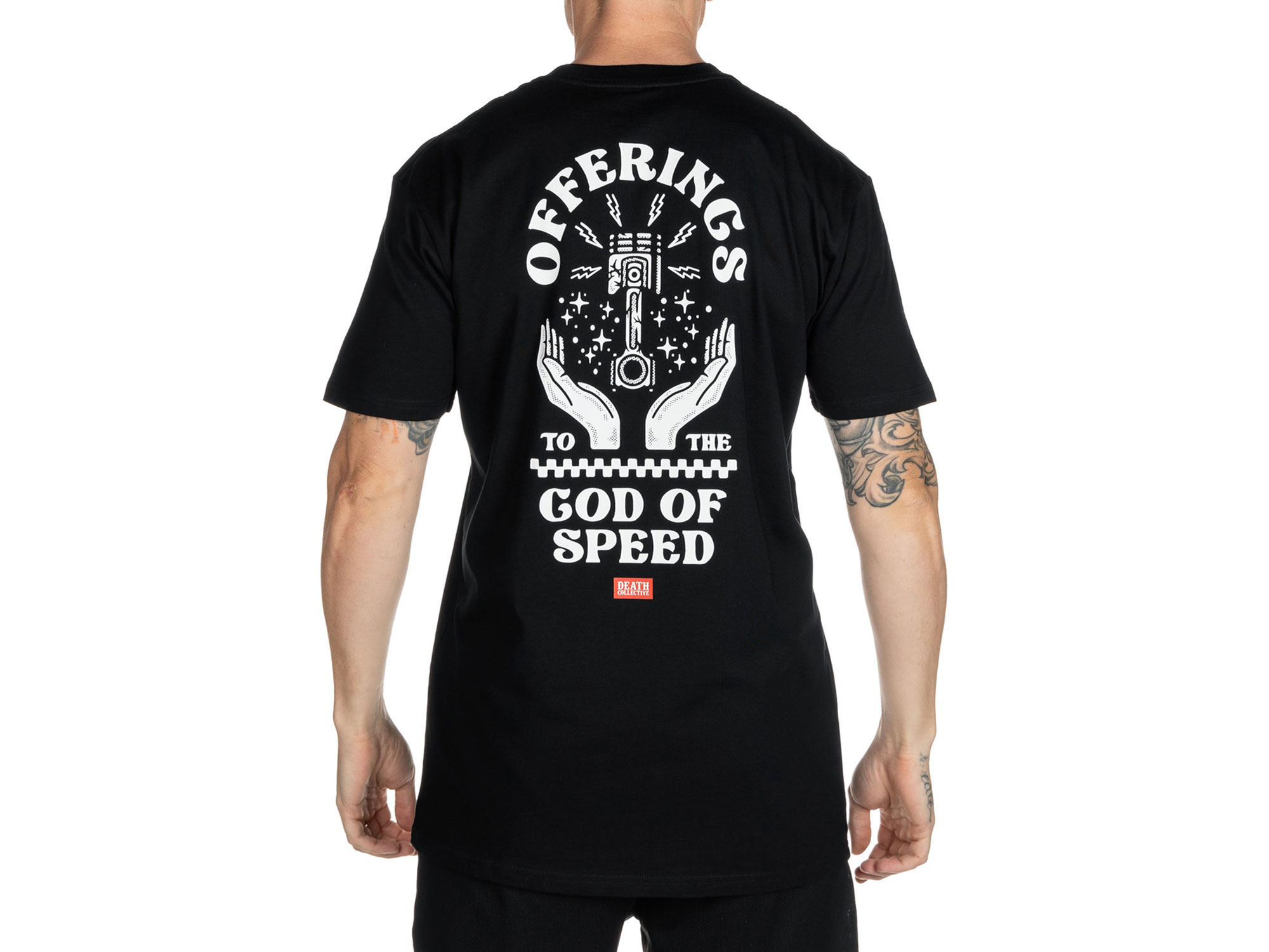 Death Collective Offering T-Shirt – Black. X-Large