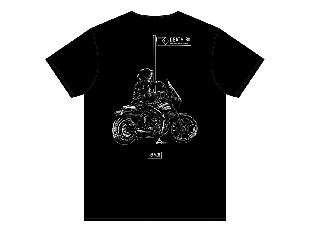 Death Collective Sign T-Shirt – Black. Medium.