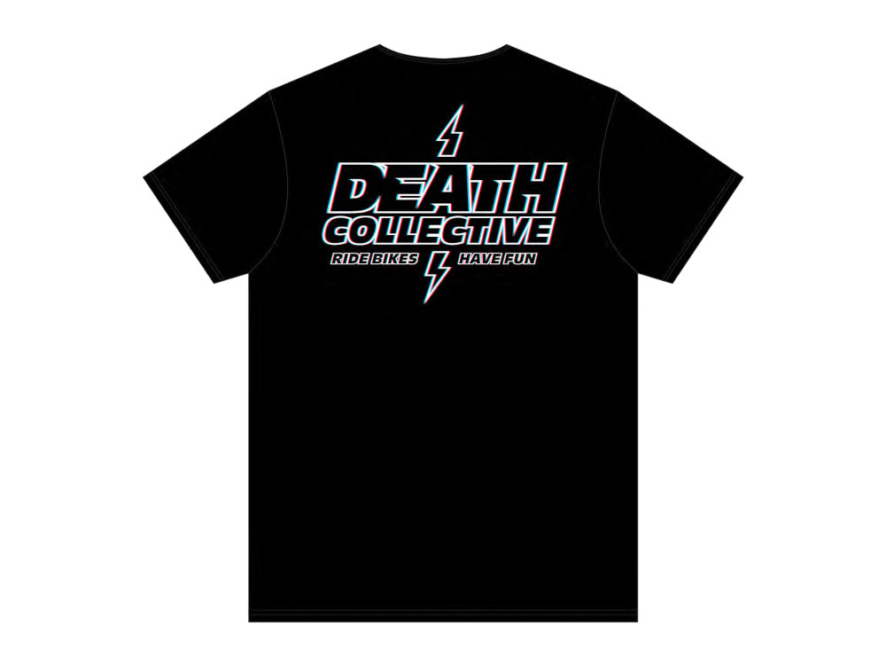 Death Collective Zap T-Shirt – Black. XX-Large