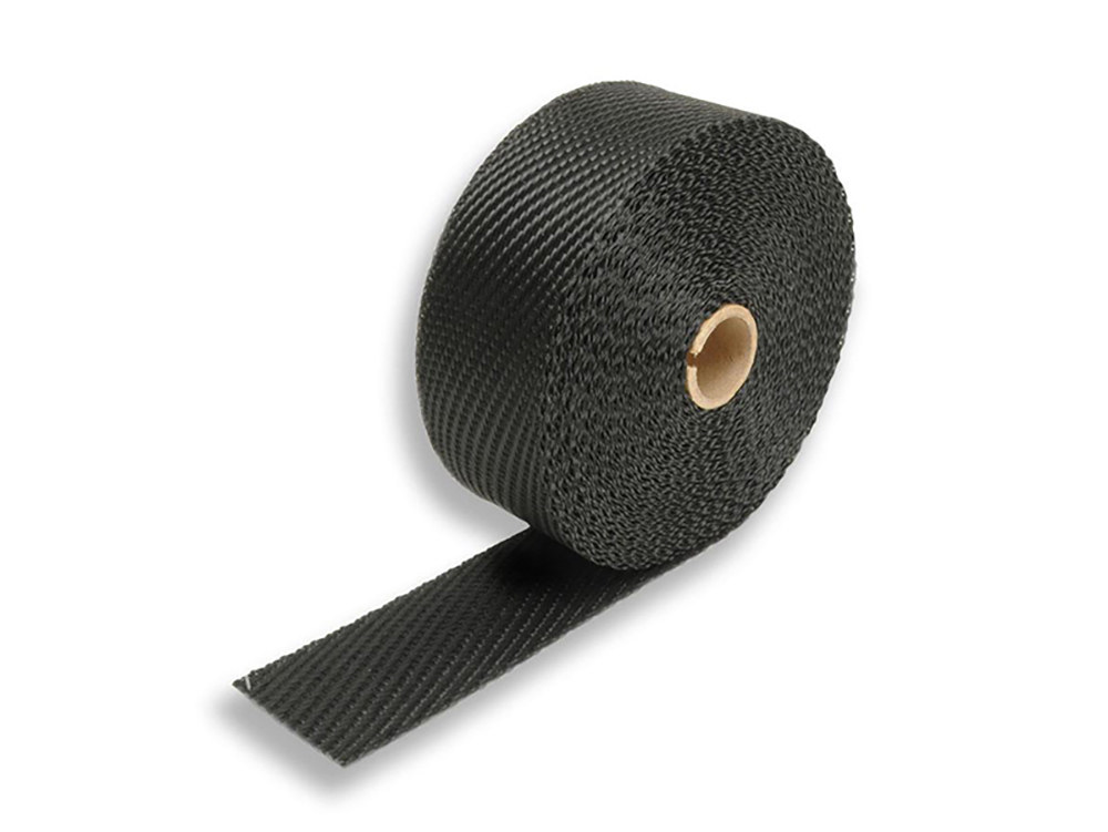 Black Titanium Heat Wrap. 2in. Wide x 25 Foot Roll with Locking Ties.