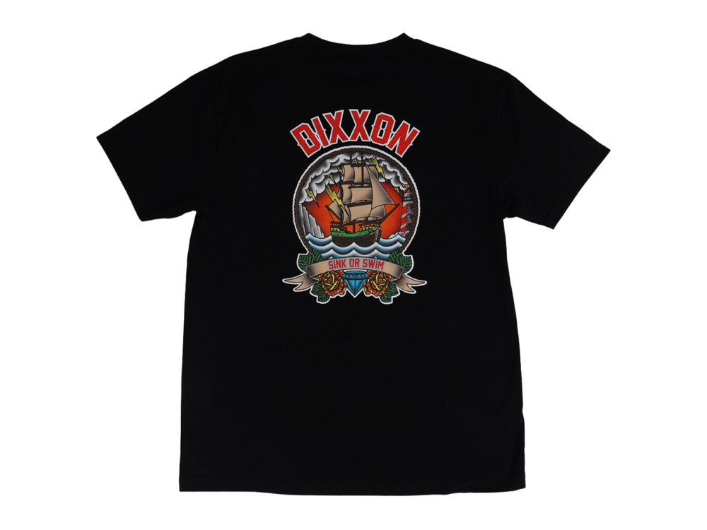 Dixxon Sink or Swim T-Shirt – Black. Medium.