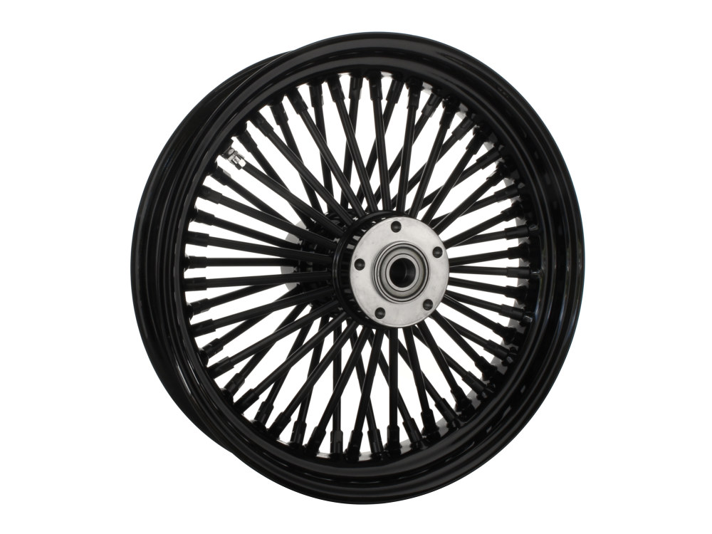 16in. x 3.5in. Mammoth Fat Spoke Rear Wheel – Gloss Black. Fits Softail 2011up.