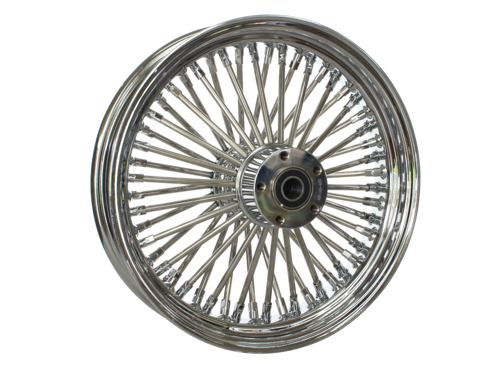 16in. x 3.5in. Mammoth Fat Spoke Rear Wheel – Chrome. Fits Softail 2011up.
