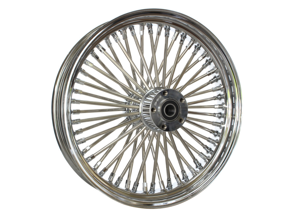 18in. x 3.5in. Mammoth Fat Spoke Rear Wheel – Chrome. Fits Softail 2011up.