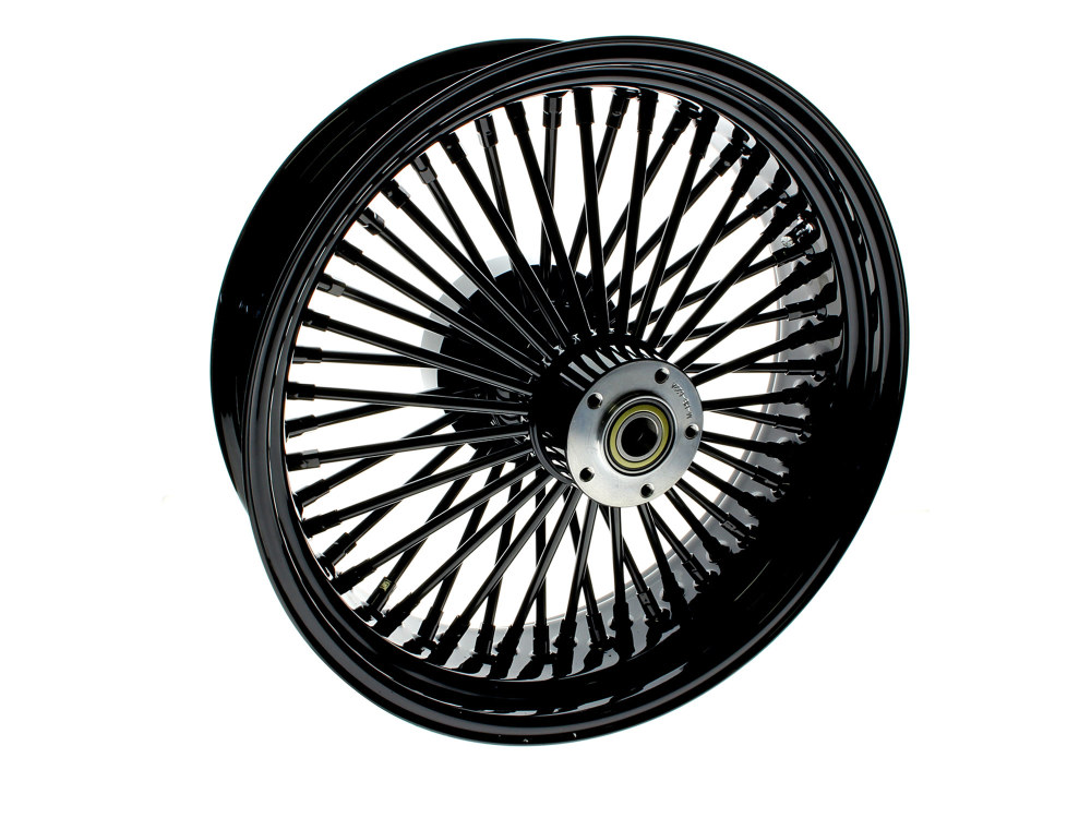 18in. x 5.5in. Mammoth Fat Spoke Rear Wheel – Gloss Black. Fits Touring 2009up with ABS & Cush Drive.