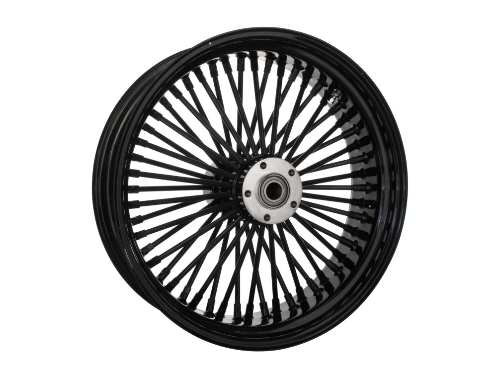18in. x 5.5in. Mammoth Fat Spoke Rear Wheel - Gloss Black. Fits Softail 2008up.