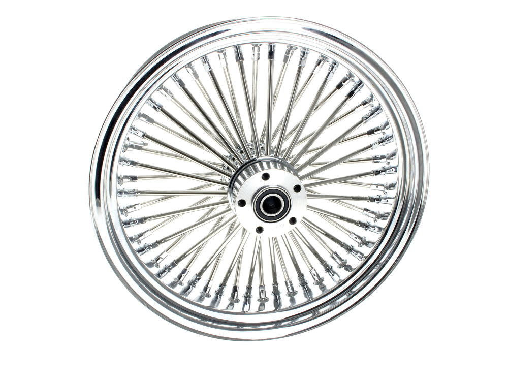 18in. x 5.5in. Mammoth Fat Spoke Rear Wheel – Chrome. Fits Softail 2008up.