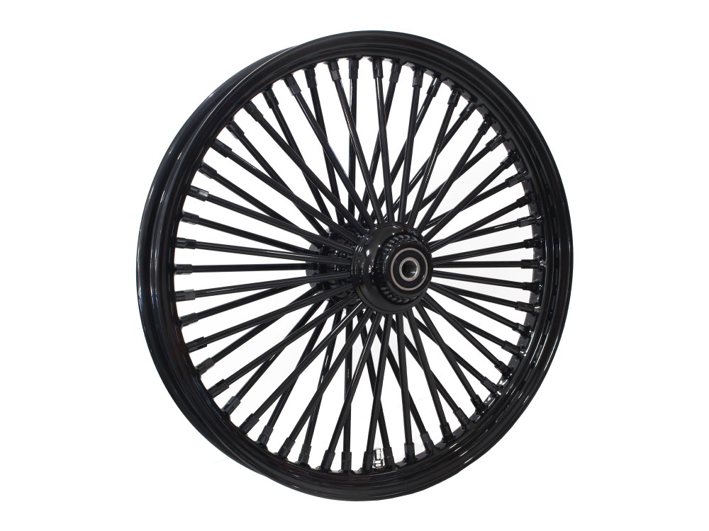 21in. x 2.15in. Mammoth Fat Spoke Front Wheel - Gloss Black. Fits FX Softail 2000-2006 & Dyna Wide Glide 2000-2005.