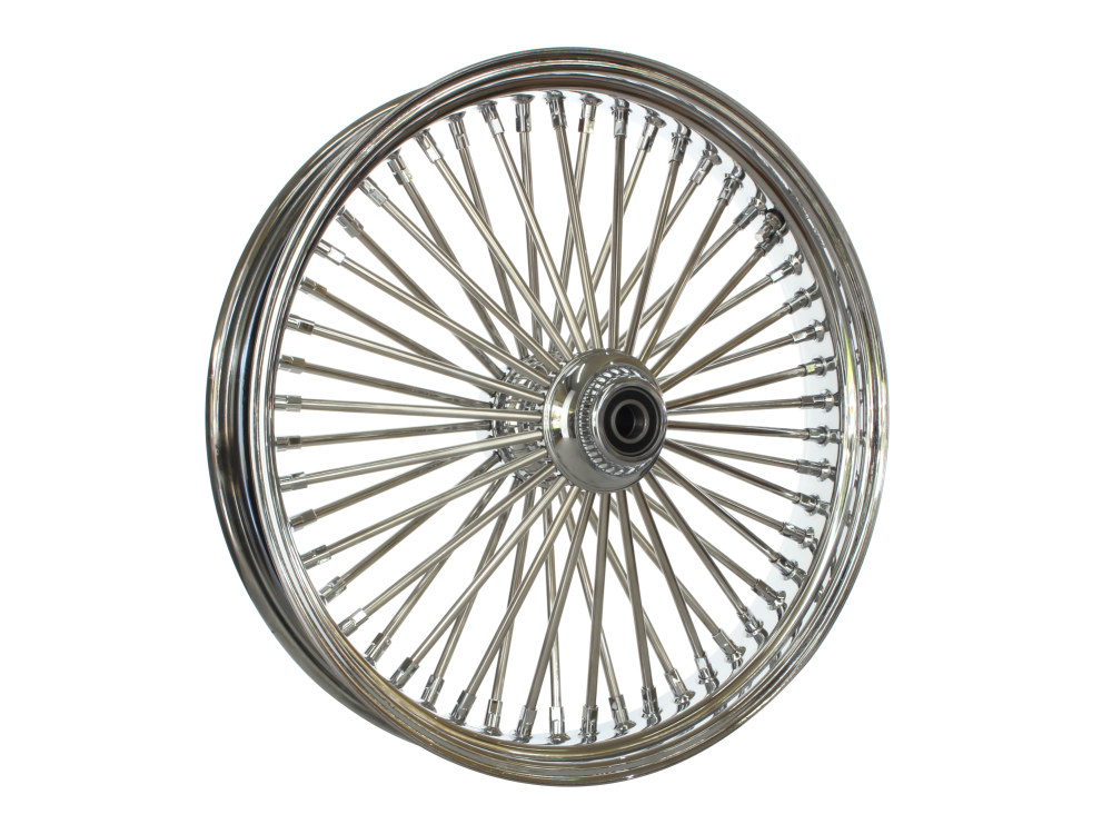 21in. x 3.5in. Mammoth Fat Spoke Front Wheel – Chrome. Fits FX Softail 2011-2015.