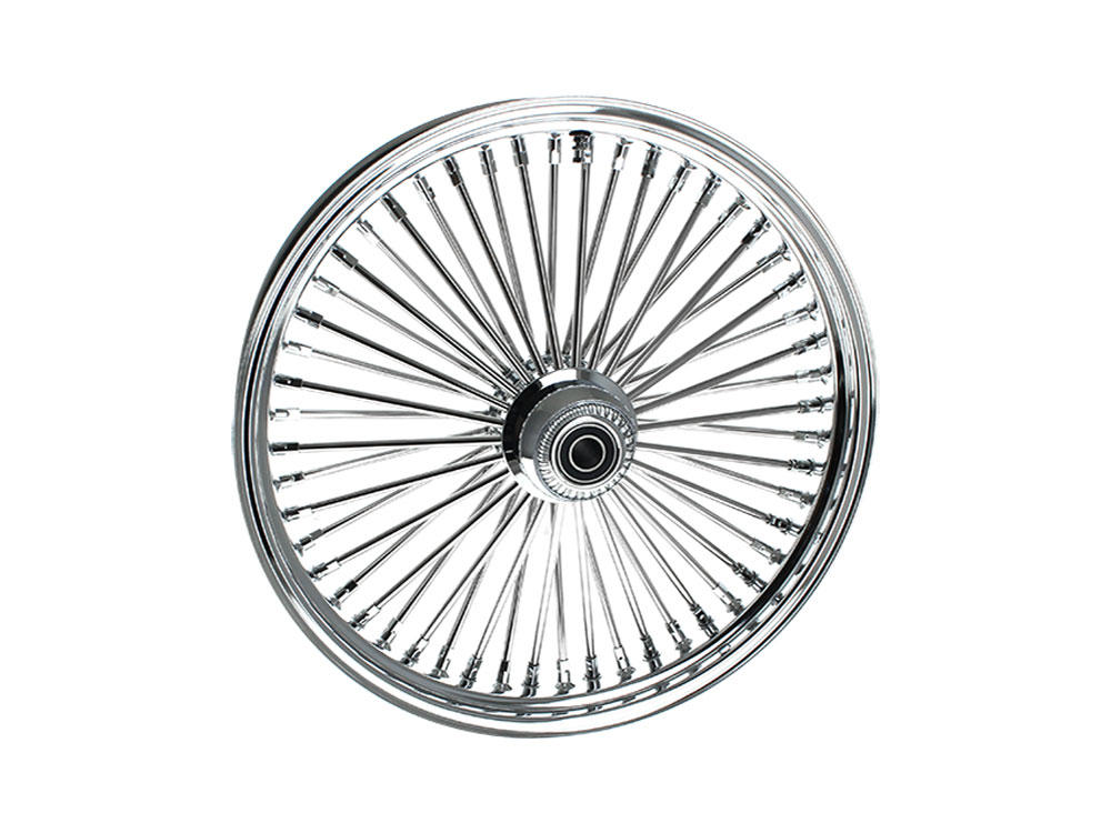 21in. x 3.5in. Mammoth Fat Spoke Front Wheel – Chrome. Fits 2018up Fatboy.