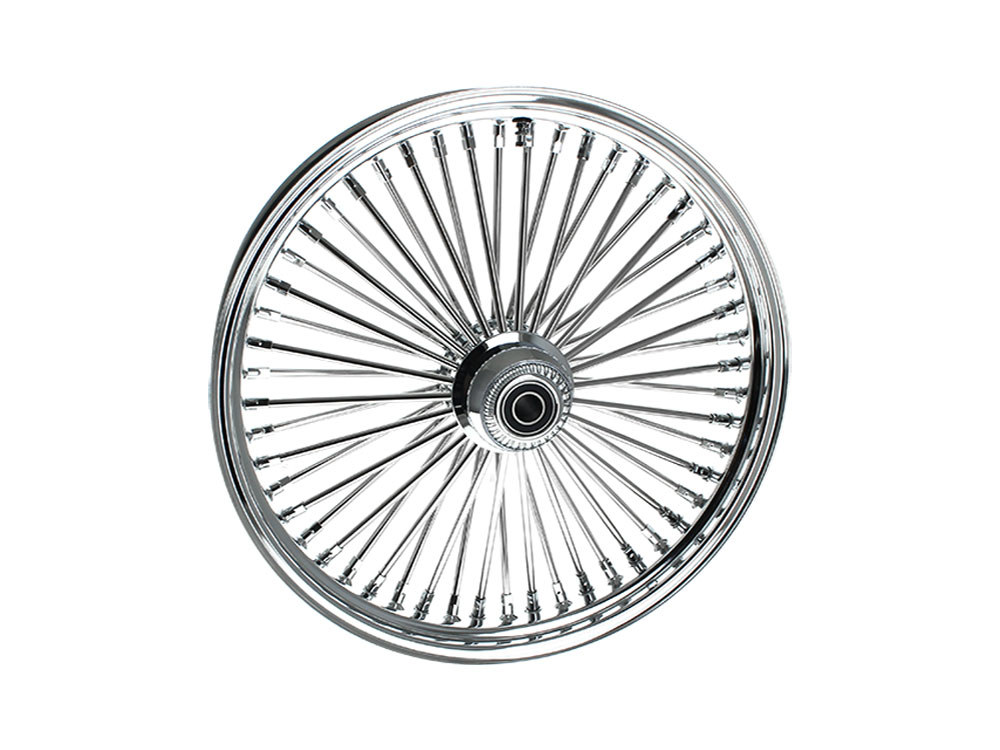 21in. x 3.5in. Mammoth Fat Spoke Front Wheel - Chrome. Fits Fatboy 2018up