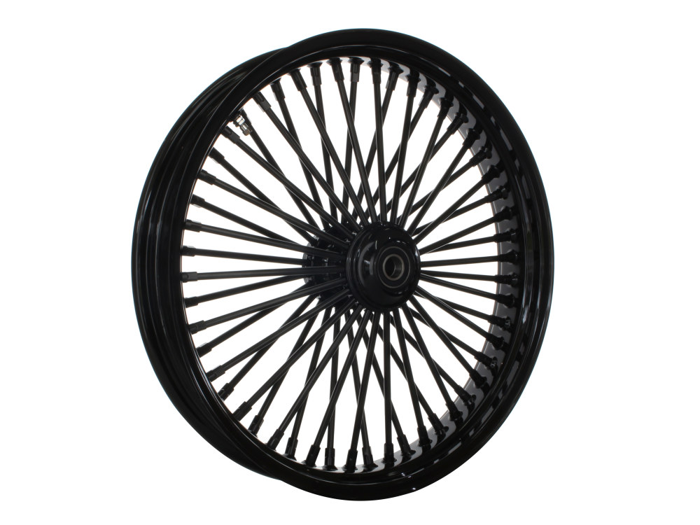 21in. x 3.5in. Mammoth Fat Spoke Front Wheel – Gloss Black. Fits Touring 2008up, Softail Fat Bob 2018up & Softail FXDR 2019-2020.