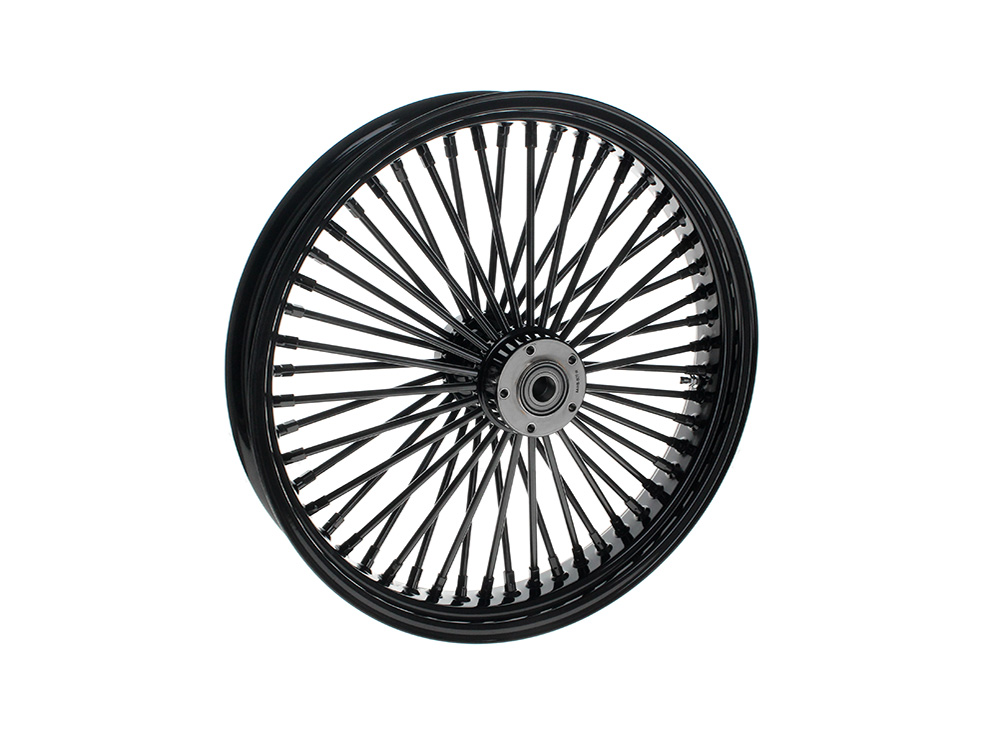 21in. x 3.5in. Mammoth Fat Spoke Front Wheel - Gloss Black. Fits Touring 2008up