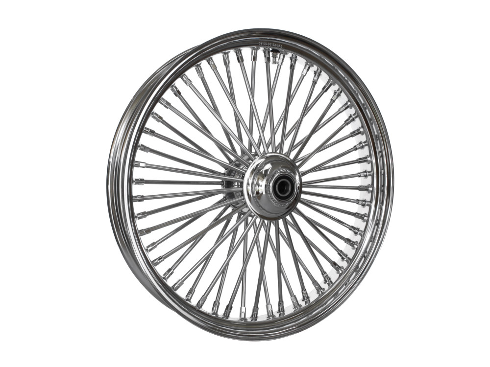 23in. x 3.5in. Mammoth Fat Spoke Front Wheel – Chrome. Fits FX Softail 2007-2010.