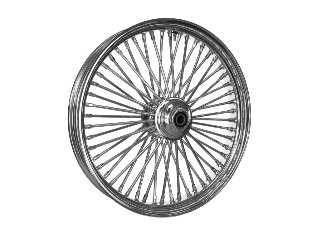 23in. x 3.5in. Mammoth Fat Spoke Front Wheel - Chrome. Fits FX Softail 2011-2015.