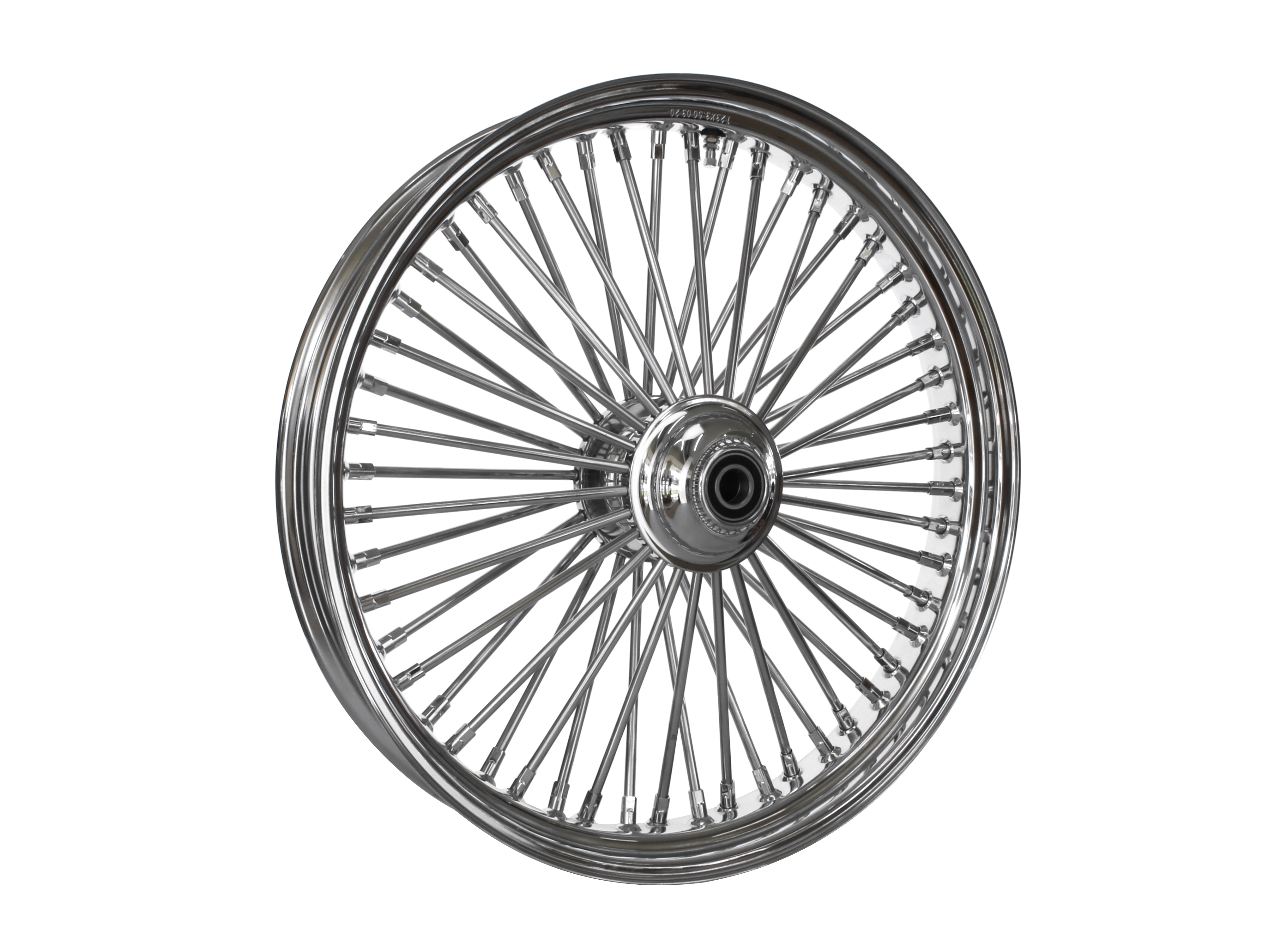 Sharptooth Rims 23in. x 3.5in. Mammoth Fat Spoke Front Wheel - Chrome. Fits Softail ...