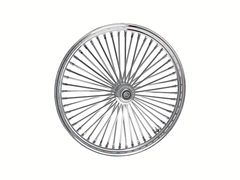 26in. x 3.5in. Mammoth Fat Spoke Front Wheel – Chrome. Fits Softail Breakout 2013up.