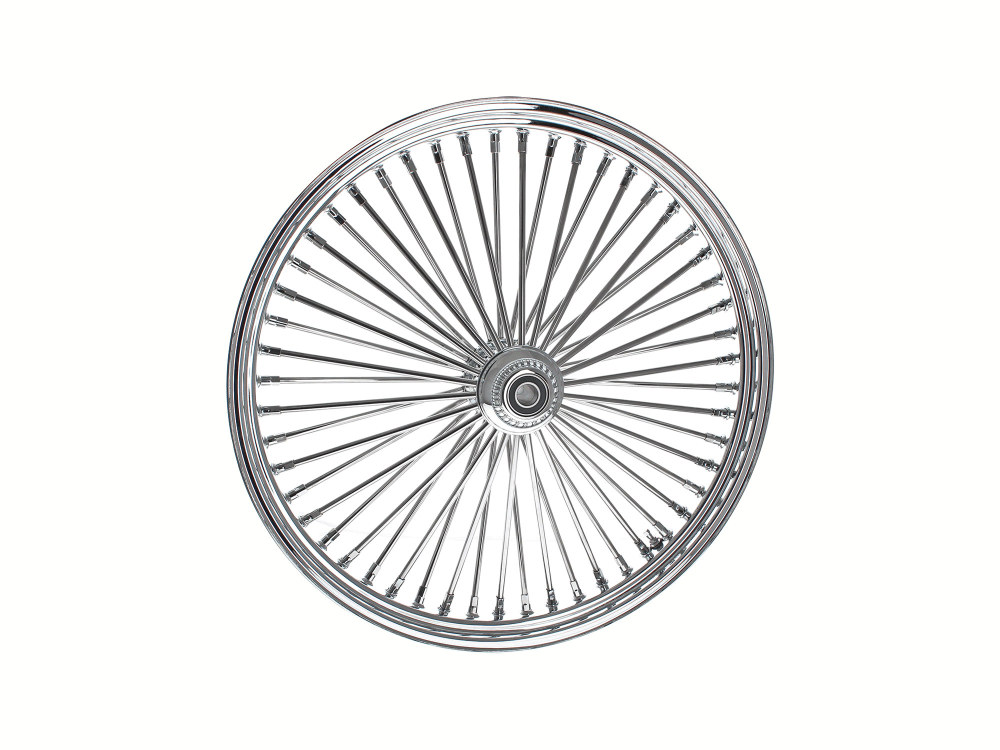 26in. x 3.5in. Mammoth Fat Spoke Front Wheel - Chrome. Fits Softail Breakout 2013up.