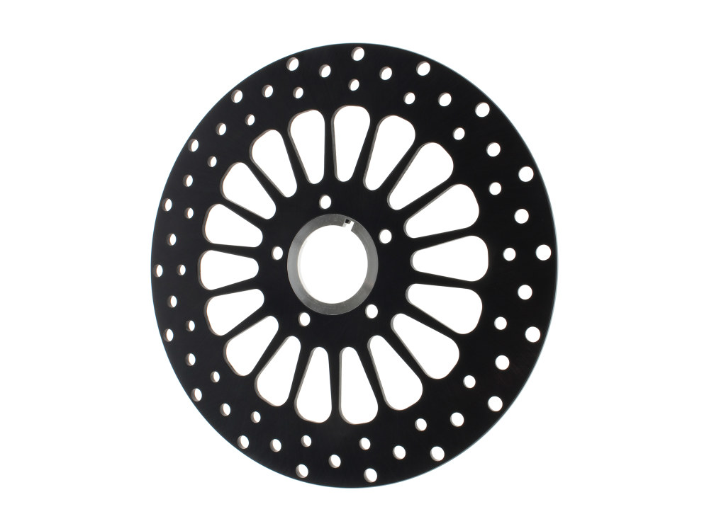 11.5in. Front Super Spoke SS2 Disc Rotor - Black. Fits Big Twin & Sportster 2000-2014