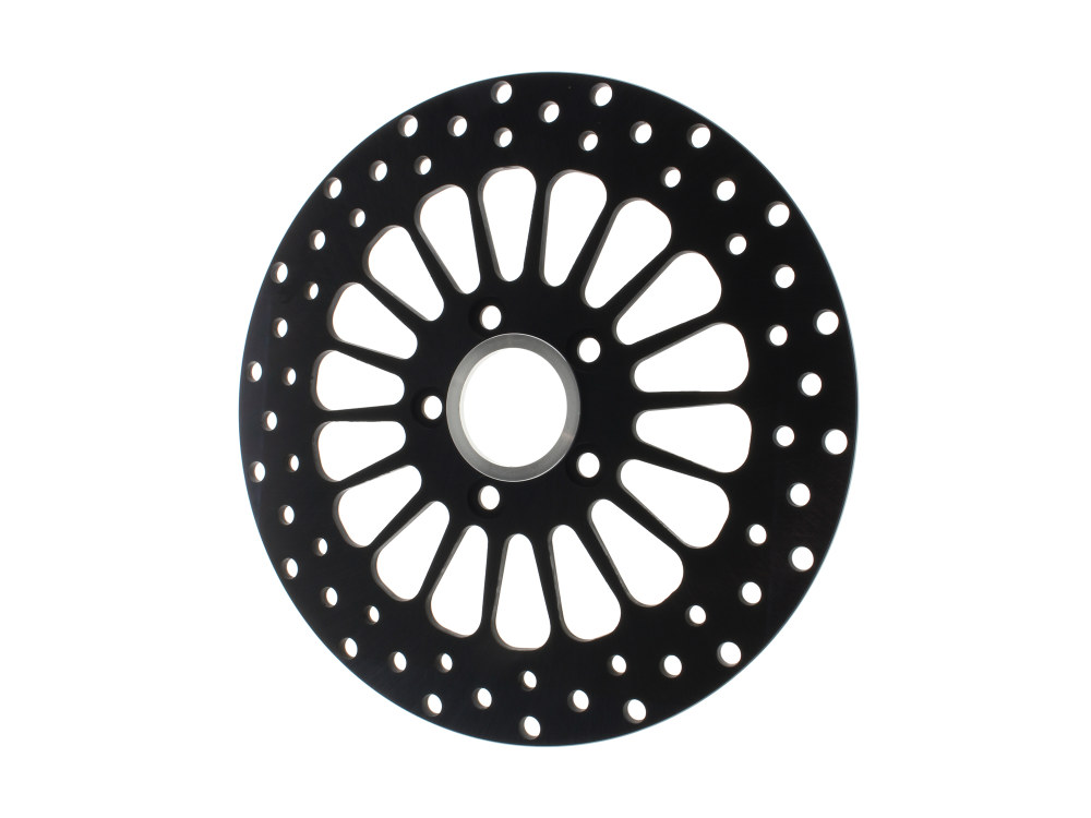 11.5in. Rear Super Spoke SS2 Disc Rotor - Black. Fits Big Twin 2000up & Sportster 2000-2010
