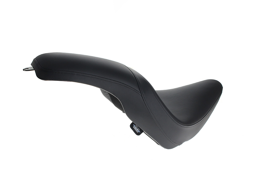 Drag Specialties Predator Dual Seat – Smooth Solar Leather Black. Fits Softail Slim 2012-2017 & Blackline 2011-2013