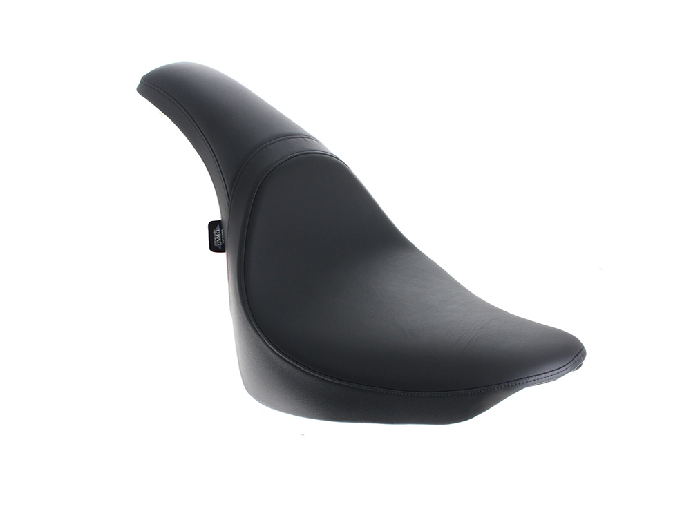 Predator Dual Seat - Smooth Solar Leather Black. Fits Softail Deluxe, Heritage Softail, Slim & Street Bob 2018up & Standard 2020up