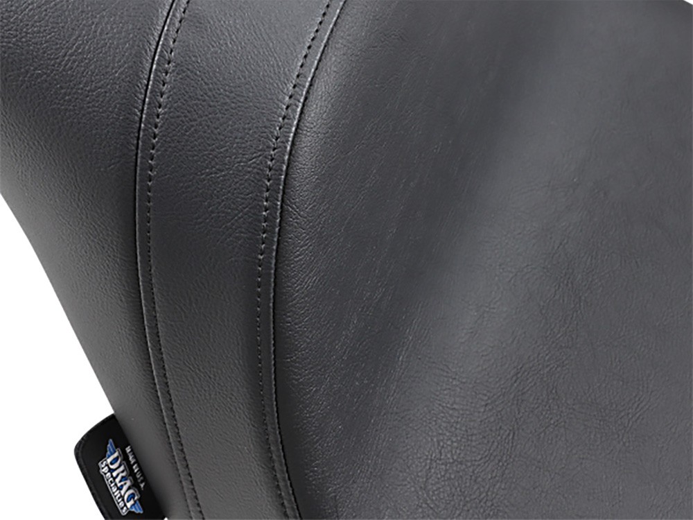 Drag Specialties Predator Dual Seat – Smooth Black. Fits Fat Boy 2018up & Breakout 2023up