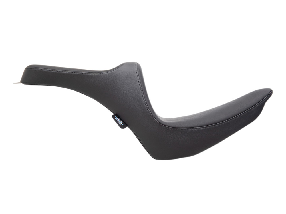 Drag Specialties Predator Dual Seat – Smooth Black. Fits Softail 2000-2017 with 130 or 150 OEM Rear Tyre