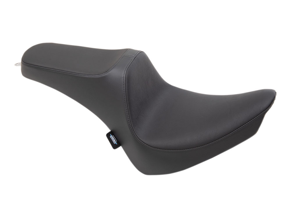 Predator Dual Seat - Smooth Black. Fits Softail 2000-2017 with 130 or 150 OEM Rear Tyre