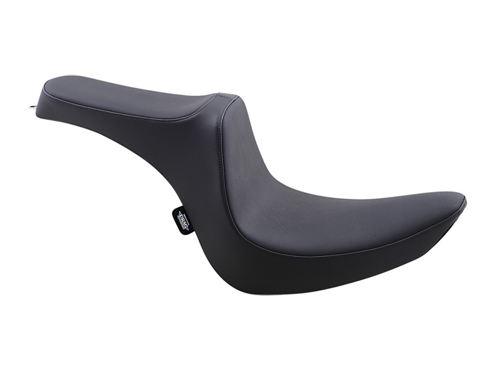 Predator 3 Dual Seat - Smooth Black. Fits Softail 2006-2017 with OEM 200 Rear Tyre