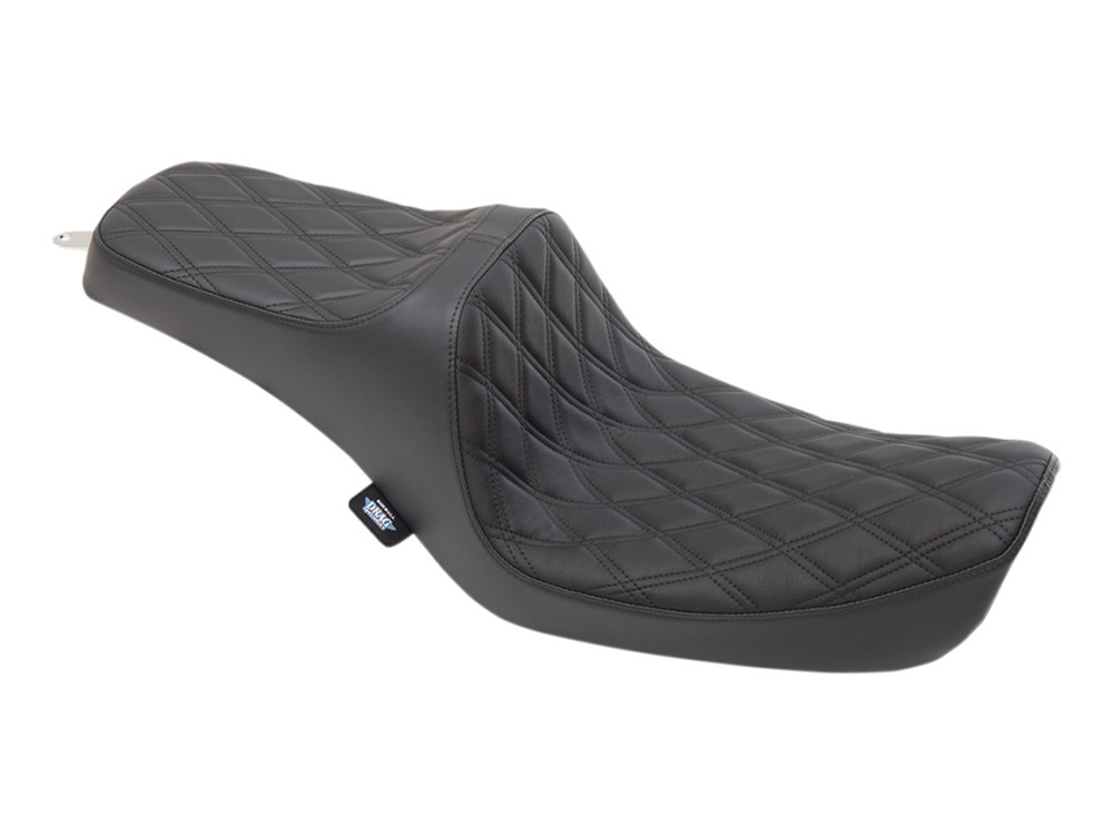 Predator 3 Dual Seat with Black Double Diamond Lattice Stitch. Fits Dyna 1996-2003