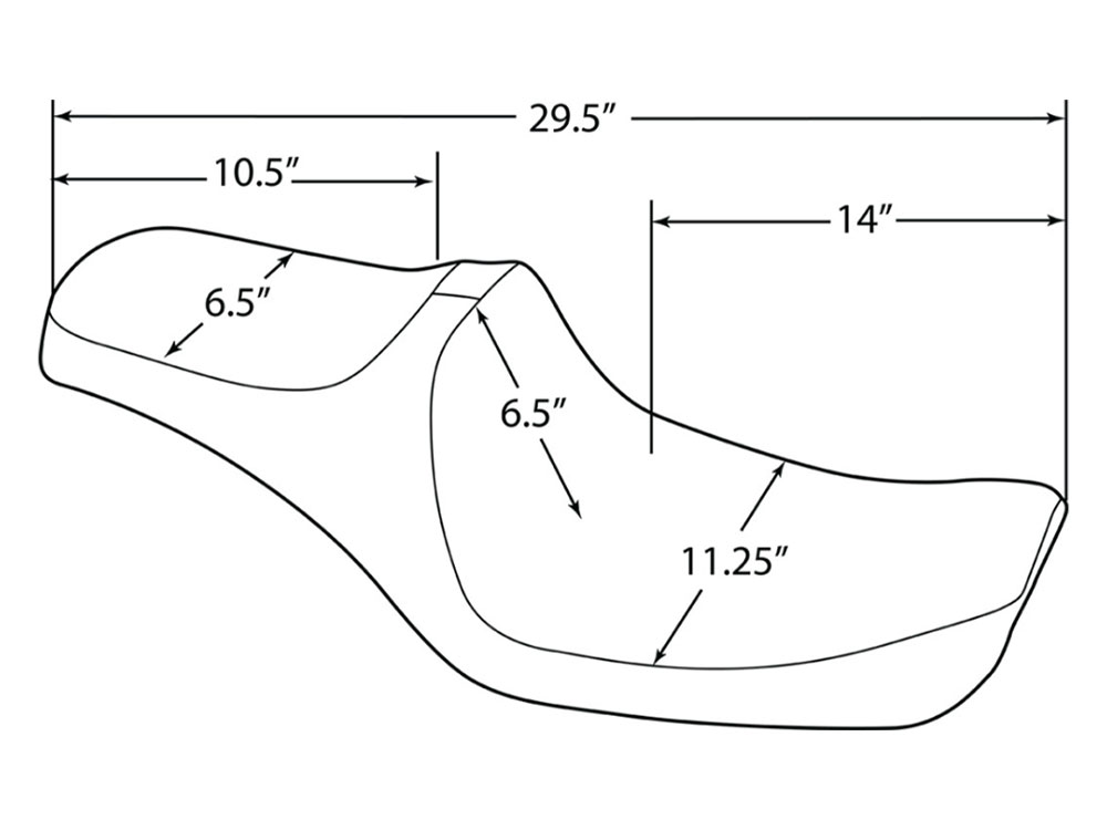 Predator 3 Dual Seat with Red Double Diamond Lattice Stitch. Fits Dyna 1996-2003