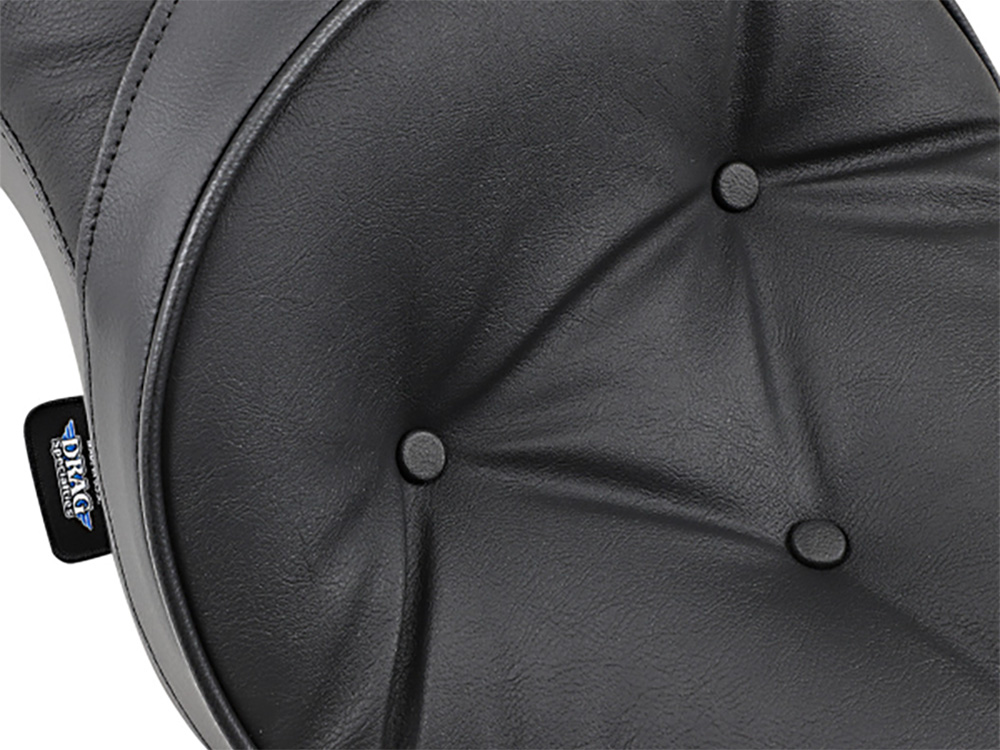 Drag Specialties Low Profile Dual Touring Seat with Pillow Stitch. Fits Sportster 2004-2021