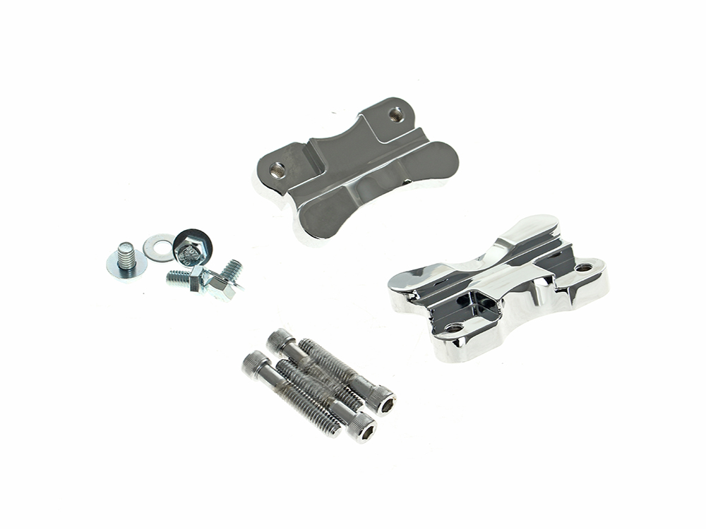 Drag Specialties Fender Spacer Kit - Chrome. Fits FL Softail 1986-2017 with 21in. Wheel & OEM Fender